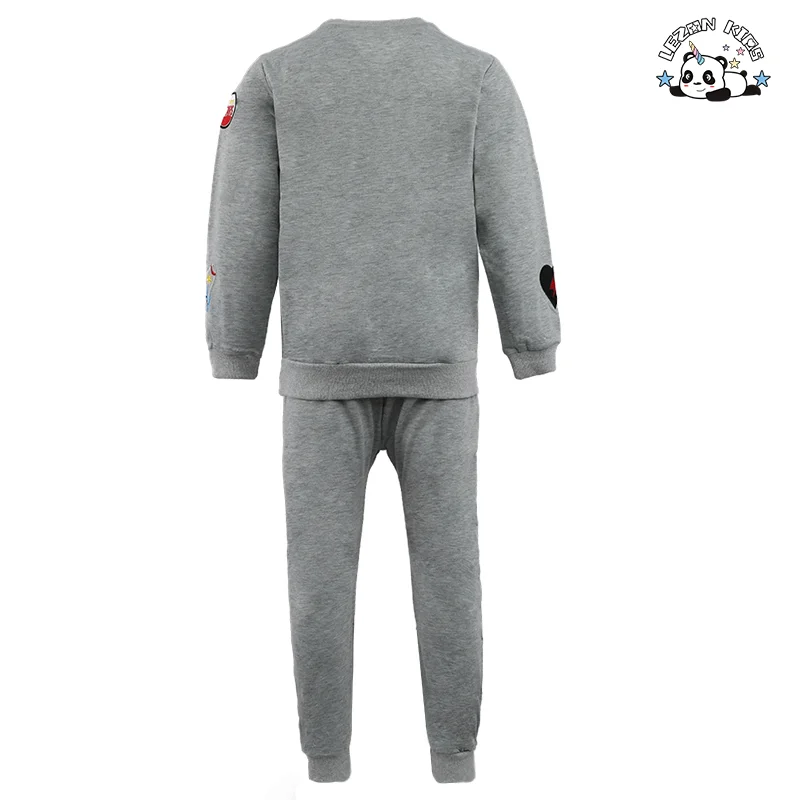 LEZONKIDS - Conjunto de Roupas Infantil Barato por Atacado Personalizado Conjunto de Menina Fofo Estilo Casual Roupas de Menina Conjunto de Duas Peças